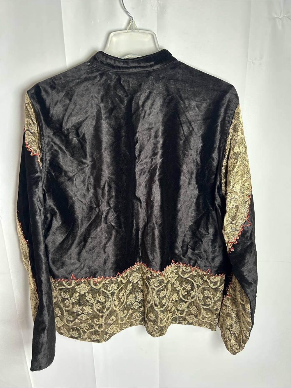 Flashback Women's Multicolor Patchwork Velvet Jacket - Picture 5 of 9